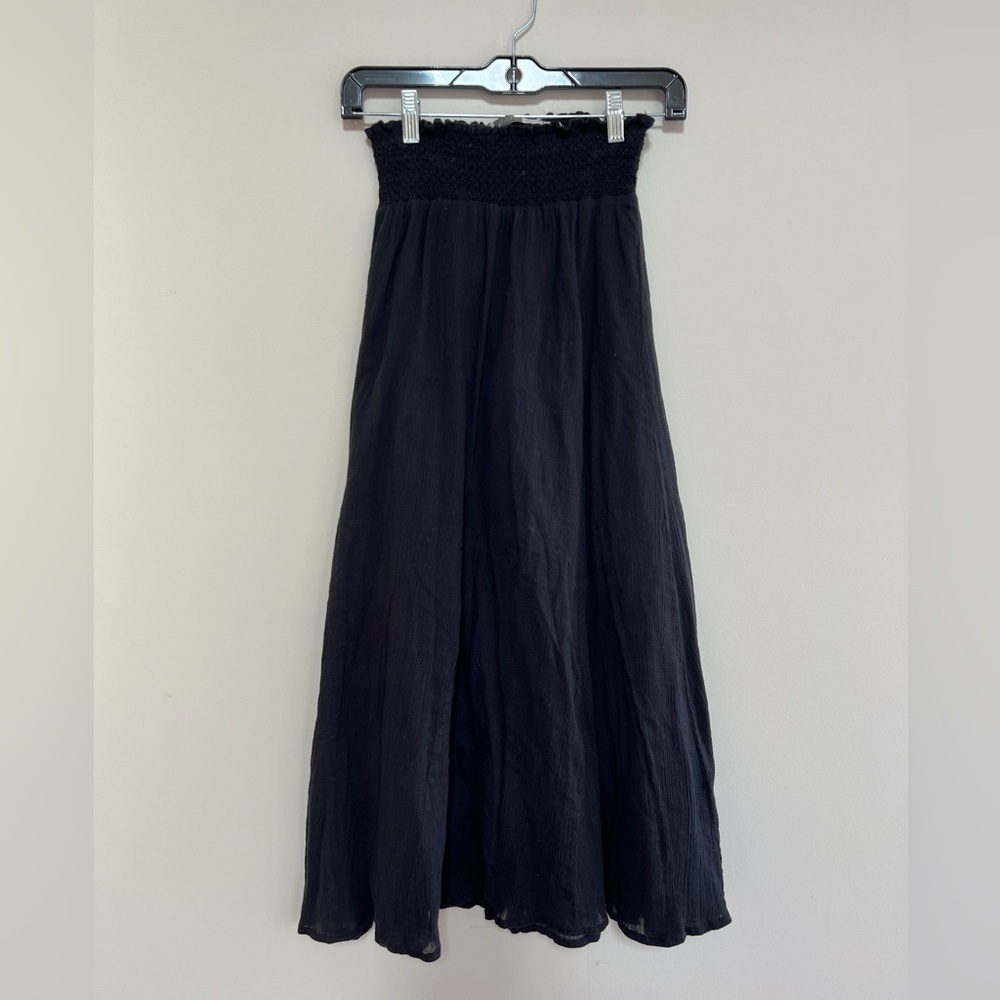 Athleta Black A-Line Maxi Skirt